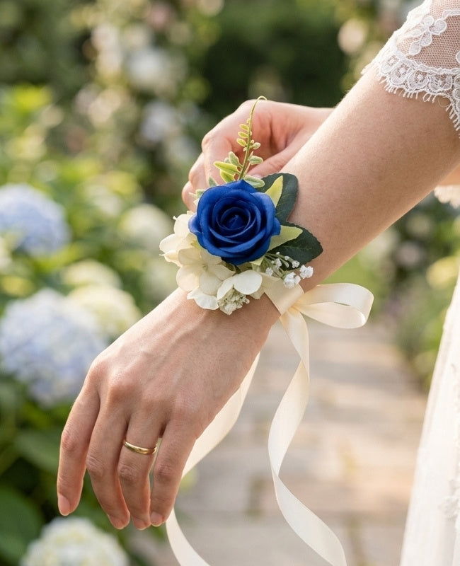 Armbånd Blomst Blå Dame "Gabriel"