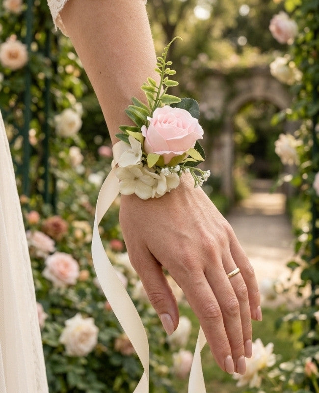 Armbånd Blomst Lyserød Dame "Gabriel"