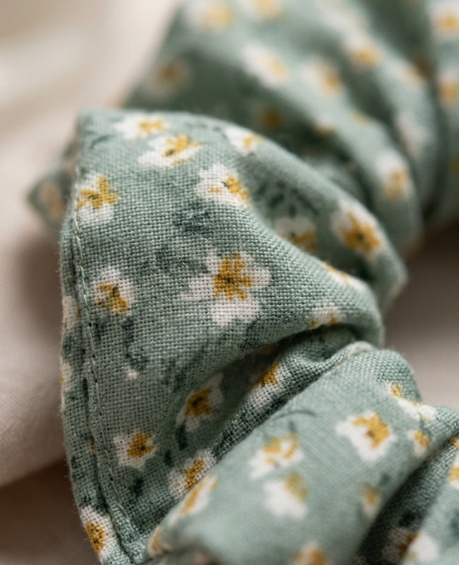 Chouchou Liberty Vert n°1 Femme «Suzanne»