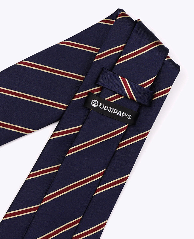 Slips Blå Stribet Herre i Polyester »Edmond«