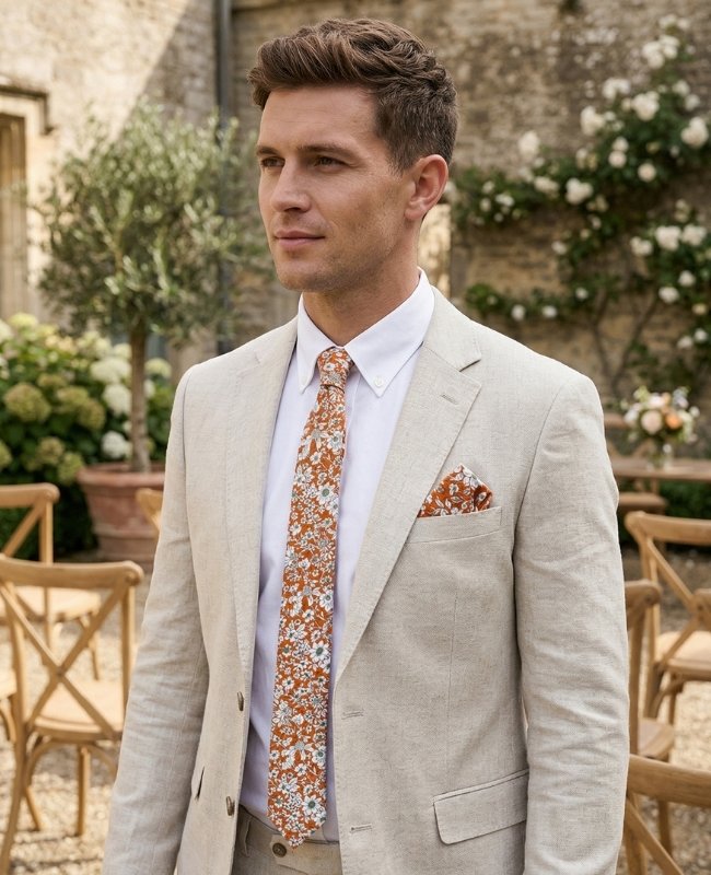 Slips Liberty Orange Herre i Bomuld »Clovis«