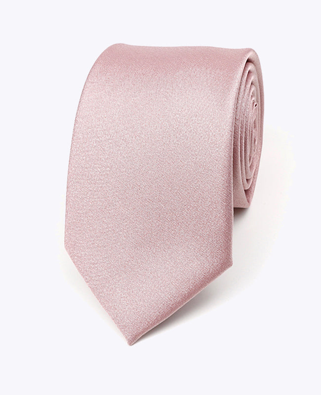 Lyserød Paillette Slips nr. 1 Herre i Polyester | Armand - Unipap's
