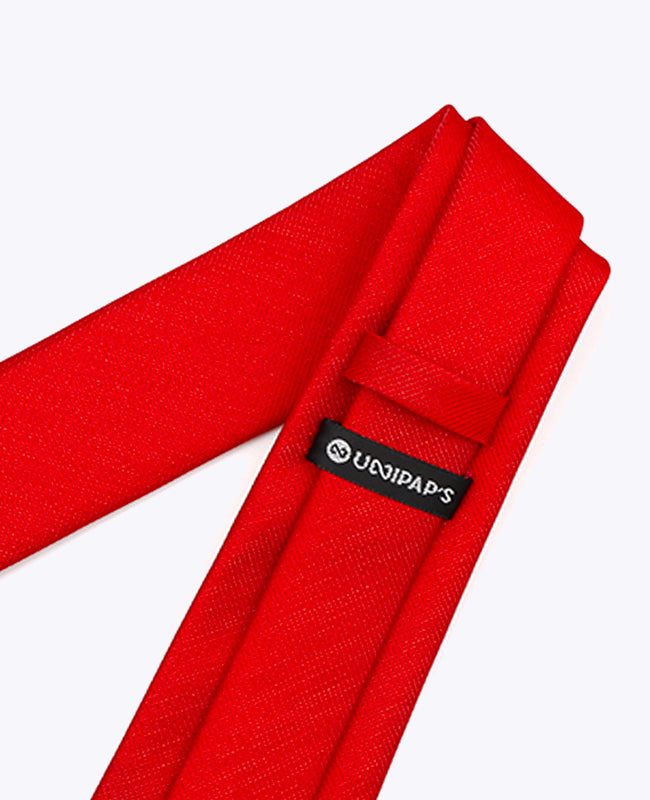 Slips med Pailletter Rød nr. 1 Herre i Polyester | Léonard - Unipap's