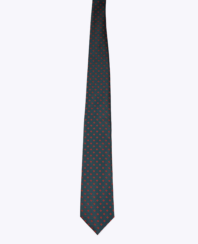 Slips Grøn Mønstret Herre i Polyester »Edmond«