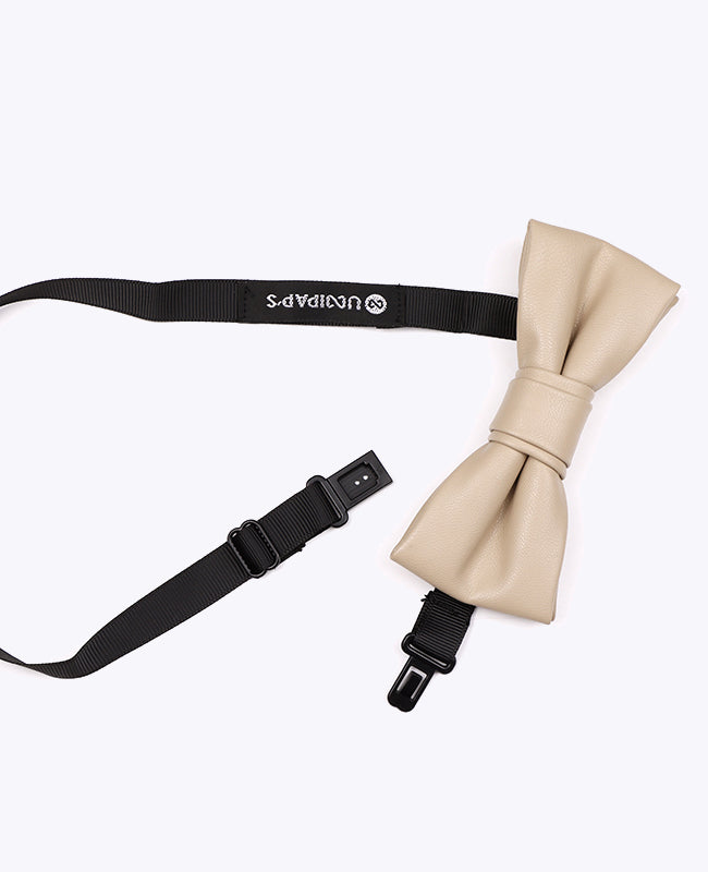 Butterfly Slips Beige Herre i Læder «Achille»