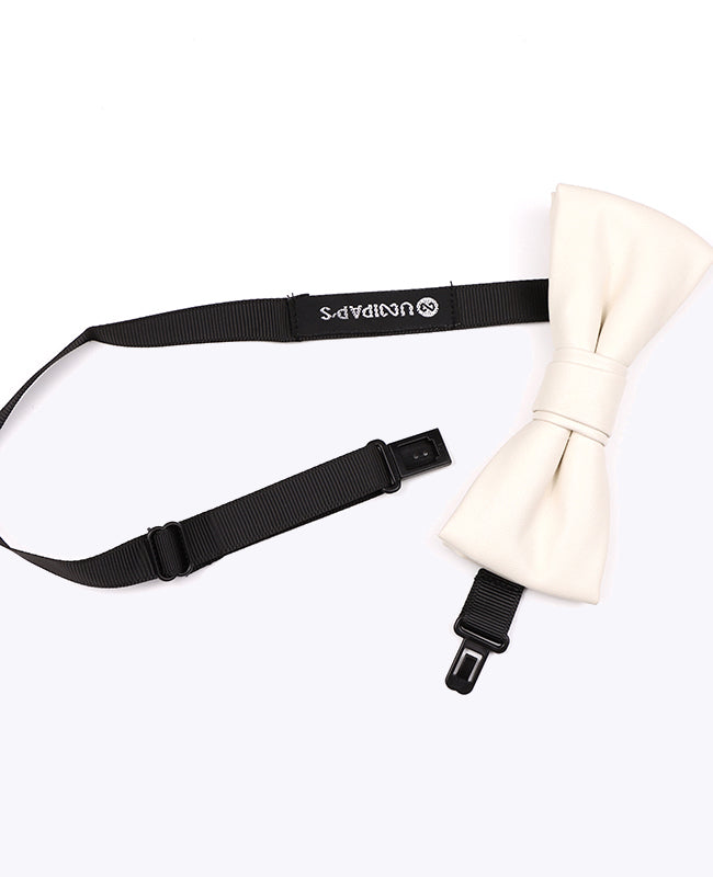 Butterfly Slips Hvid Herre i Læder «Achille»