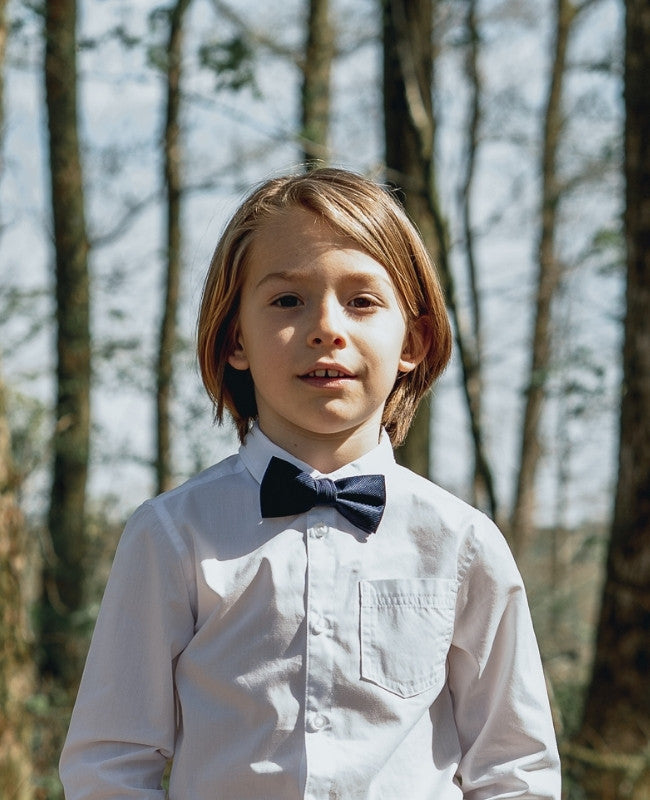 Noeud Papillon Bleu n°1 Enfant en Polyester «Lucien»