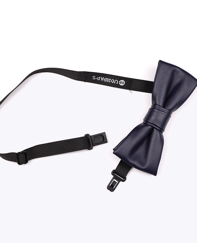 Marineblå Butterfly Herre i Læder «Achille»