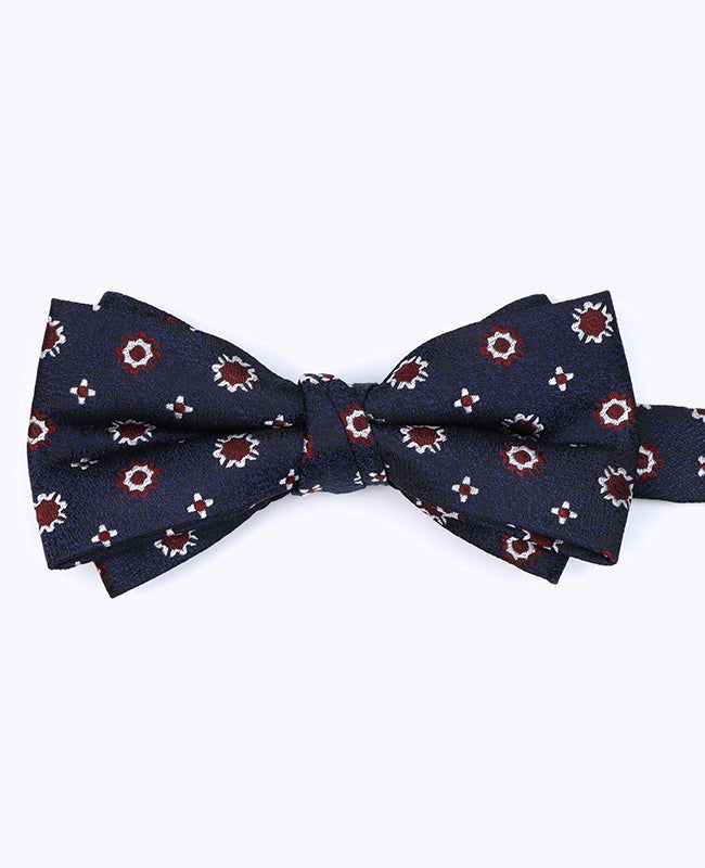 Noeud Papillon Bleu n°1 à Motifs Homme en Polyester «Edmond»