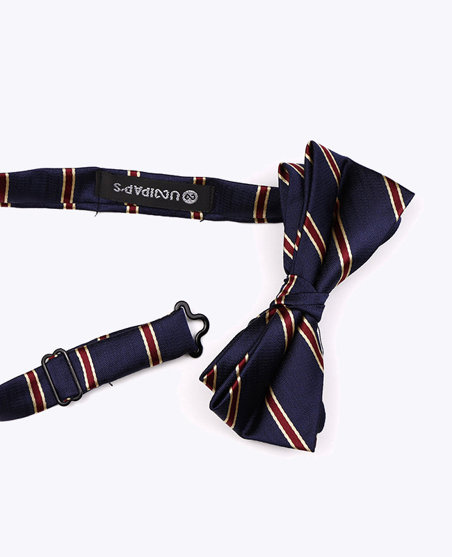 Butterfly Blå Stribet Herre i Polyester »Edmond«