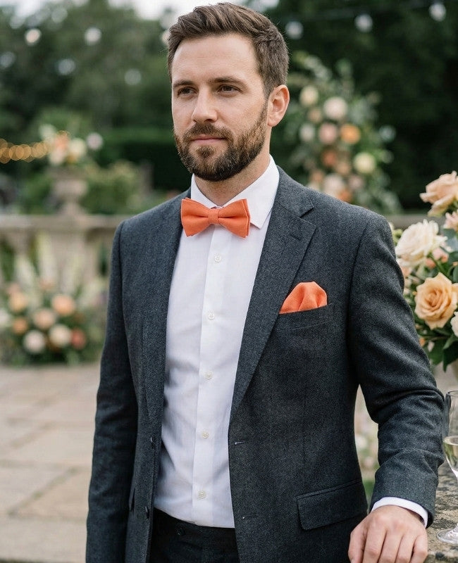 Noeud Papillon Orange n°3 Homme en Coton «Oscar»