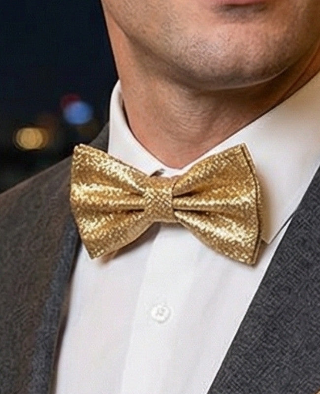 Butterfly Med Pailletter Guld nr. 4 Herre i Polyester »Olive«