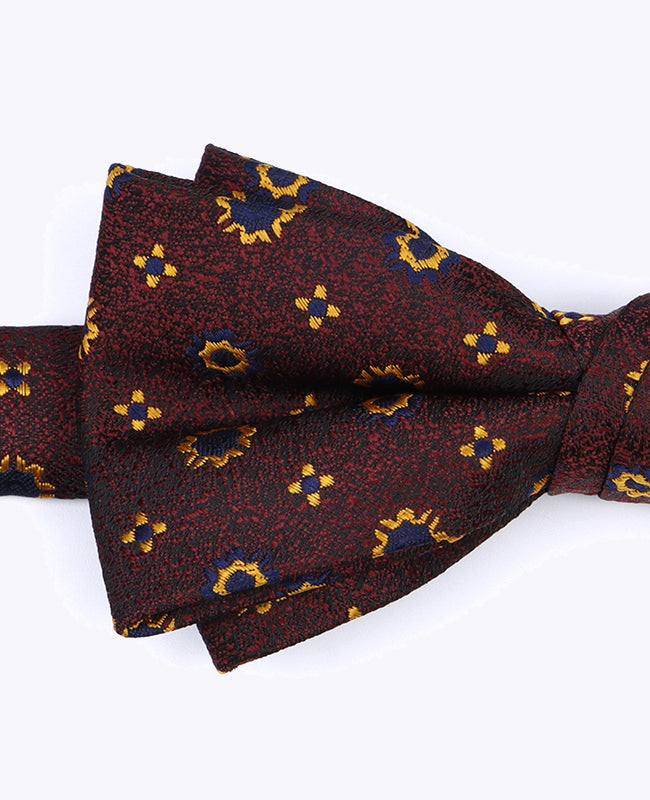 Noeud Papillon Rouge n°1 à Motifs Homme en Polyester «Edmond»