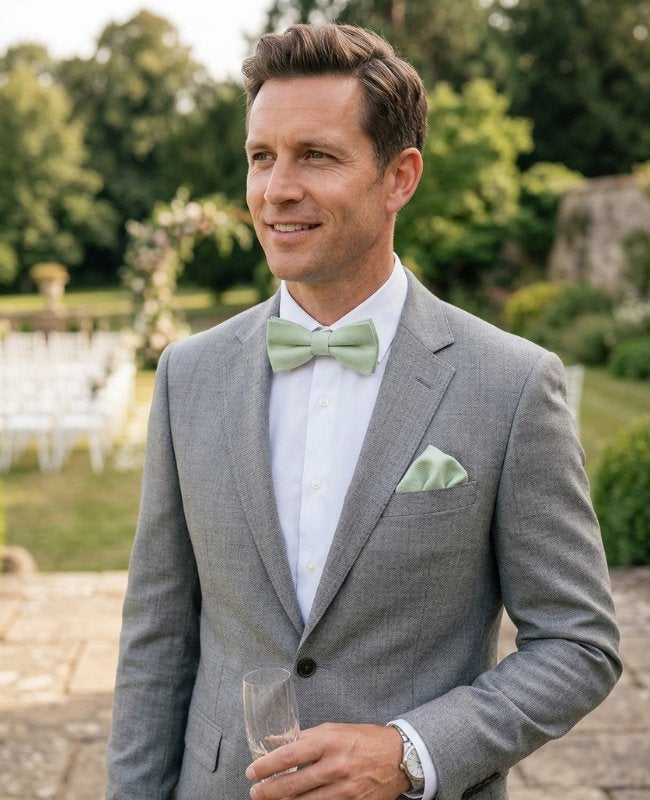 Noeud Papillon Vert n°1 Homme en Coton «Edgard»