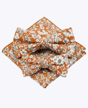 Butterflies Liberty Orange Far & Søn + Brystlommetørklæde i Bomuld »Clovis«