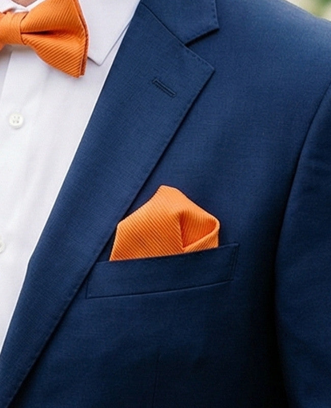 Brystlommetørklæde Orange i Polyester »Lucien«