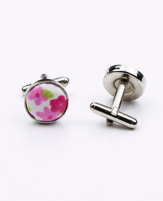 Boutons de Manchette Liberty Rose n°1 en Coton | Gaspard - Unipap's