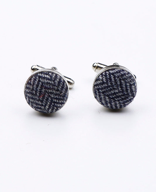 Boutons de Manchette Bleu en Laine | Norbert - Unipap's