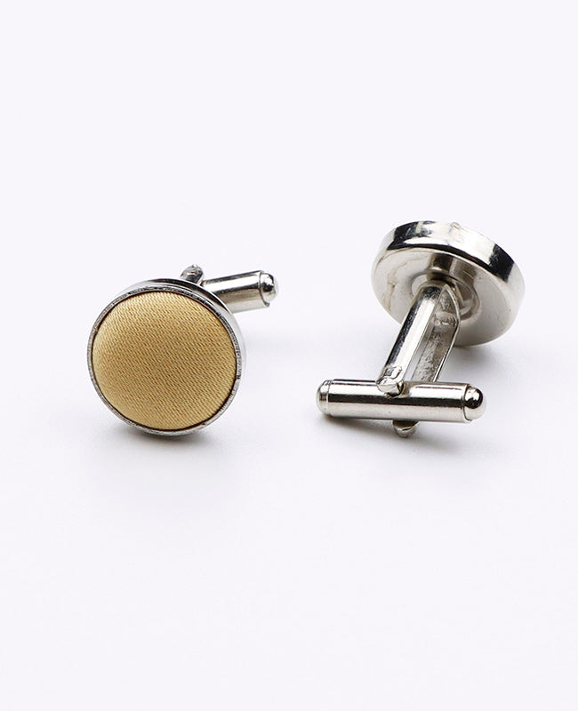 Boutons de Manchette Jaune n°2 en Polyester | Anatole - Unipap's