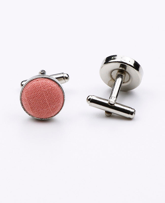 Boutons de Manchette Rose n°1 en Coton | Oscar - Unipap's