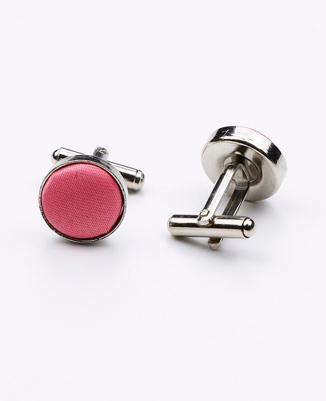 Boutons de Manchette Rose n°2 en Polyester | Anatole - Unipap'sBoutons de Manchette Rose n°2 en Polyester «Anatole»