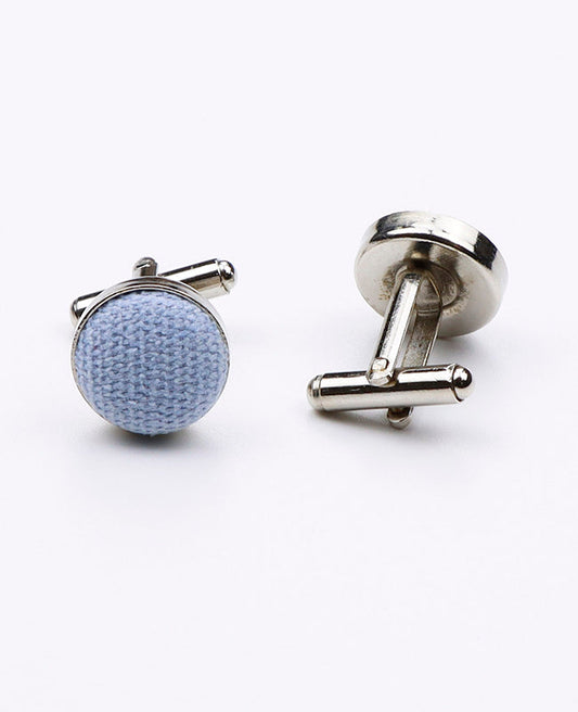 Boutons de Manchette Bleu n°3 en Effet Velours | Simon - Unipap's