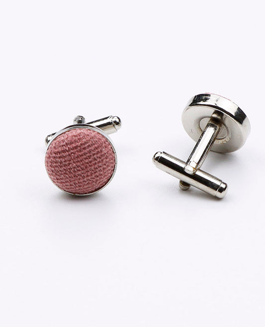 Boutons de Manchette Rose n°2 en Effet Velours | Simon - Unipap's