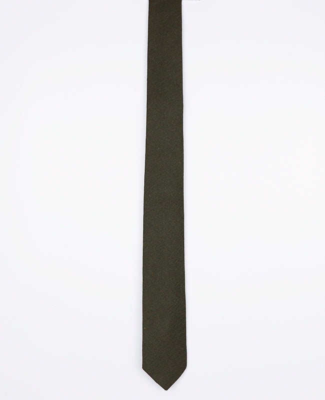 Cravate Vert n°1 Homme en Lin | Basile - Unipap's
