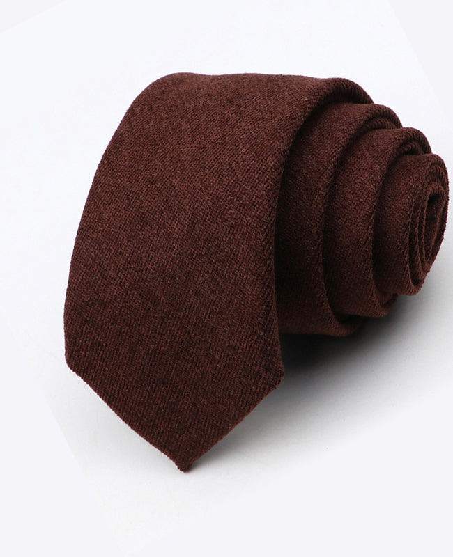Cravate Marron n°2 Homme en Effet Velours | Simon - Unipap's