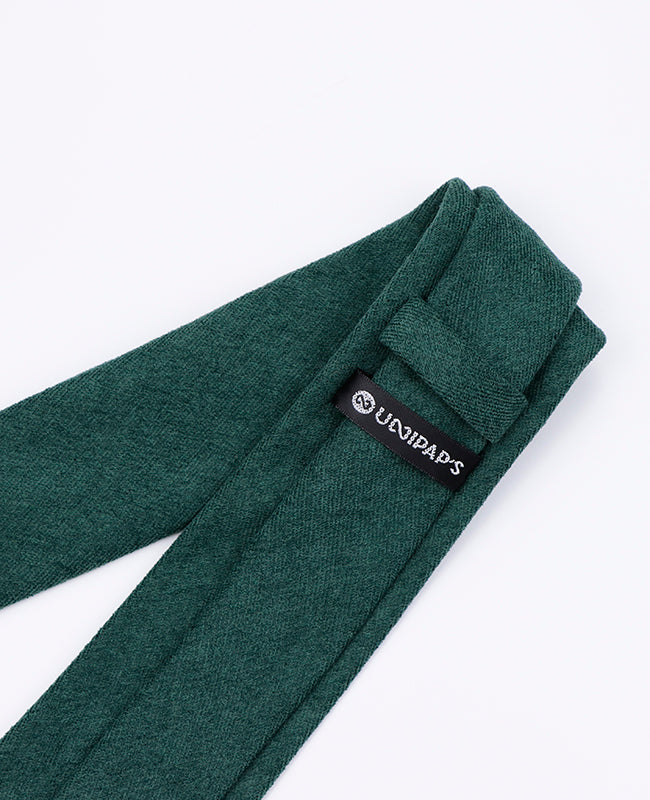 Cravate Vert n°1 Homme en Effet Velours | Simon - Unipap's