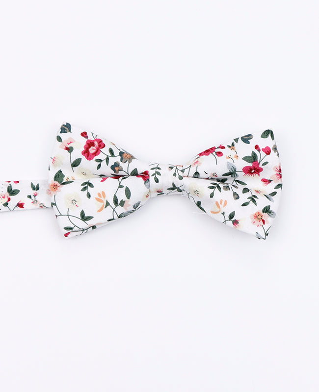 Noeud Papillon Liberty Blanc n°2 Enfant en Coton | Charles - Unipap's