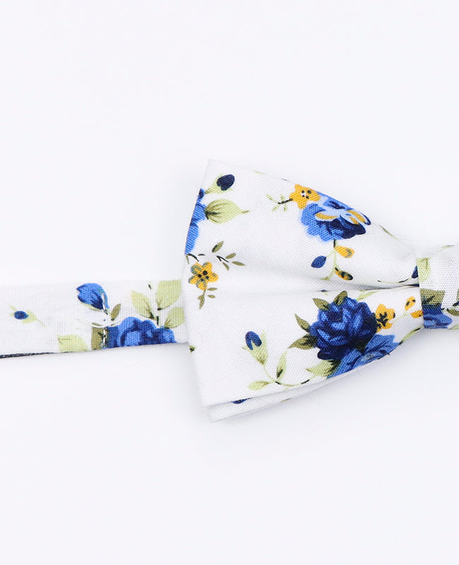 Noeud Papillon Liberty Blanc n°3 Enfant en Coton | Charles - Unipap's