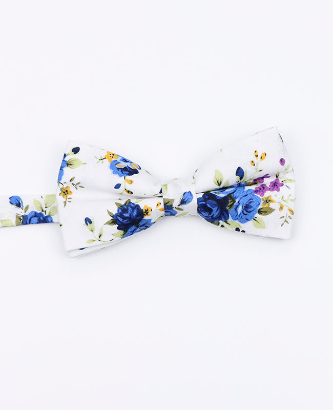 Noeud Papillon Liberty Blanc n°3 Enfant en Coton | Charles - Unipap's
