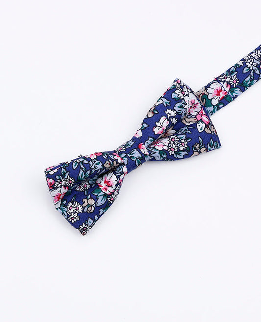 Noeud Papillon Liberty Bleu n°10 Enfant en Coton | Gaspard - Unipap's