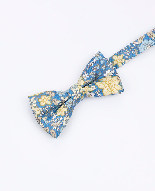 Noeud Papillon Liberty Bleu n°2 Enfant en Coton | Gaspard - Unipap's