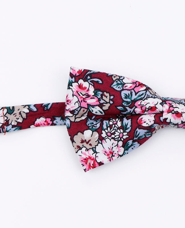 Noeud Papillon Liberty Rouge Enfant en Coton | Charles - Unipap's