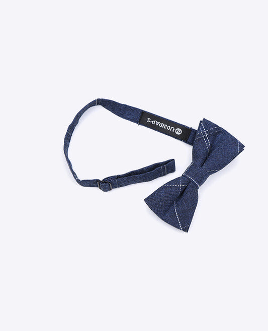 Noeud Papillon Tartan Bleu Enfant en Coton | Marcel - Unipap's