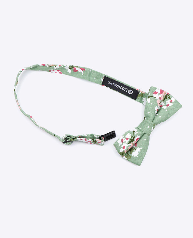 Noeud Papillon Liberty Vert n°3 Enfant en Coton | Gaspard - Unipap's