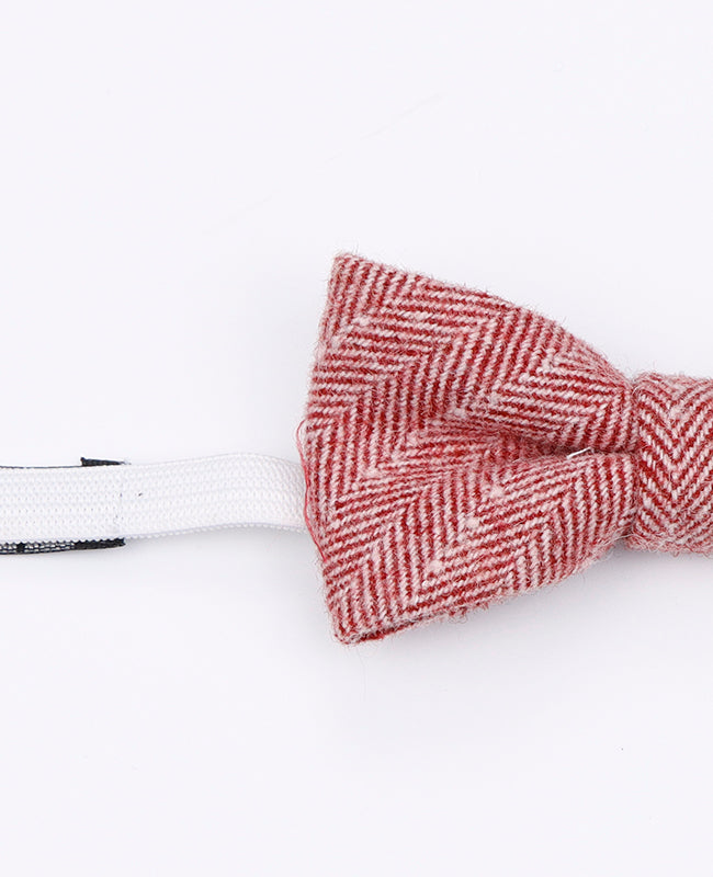 Noeud Papillon Rouge n°1 Enfant en Laine | Claude - Unipap's