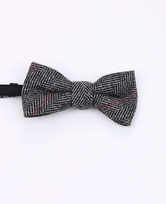 Noeud Papillon Tartan Gris n°4 Enfant en Laine | Norbert - Unipap's