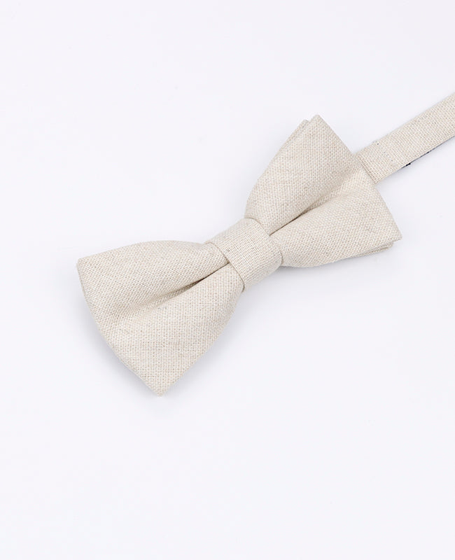 Noeud Papillon Blanc n°2 Enfant en Lin | Basile - Unipap's