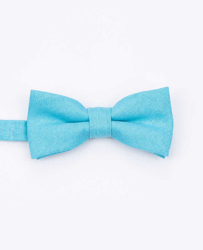 Noeud Papillon Bleu n°1 Enfant en Lin | Basile - Unipap's