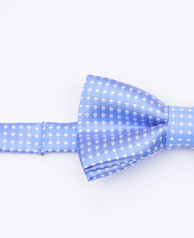 Noeud Papillon Bleu n°2 à Pois Enfant en Polyester | Louis - Unipap's