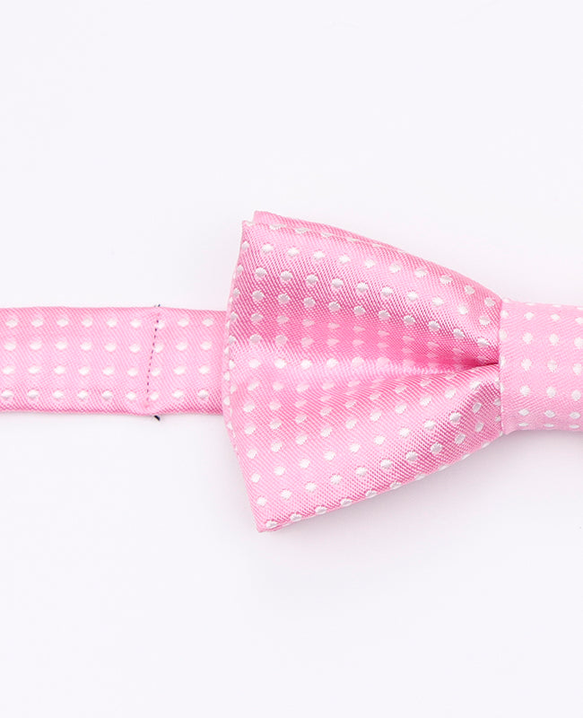 Noeud Papillon Rose n°1 à Pois Enfant en Polyester | Louis - Unipap's