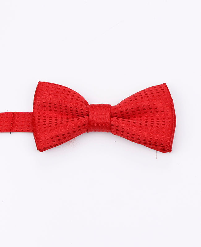 Noeud Papillon Rouge n°1 à Pois Enfant en Polyester | Louis - Unipap's