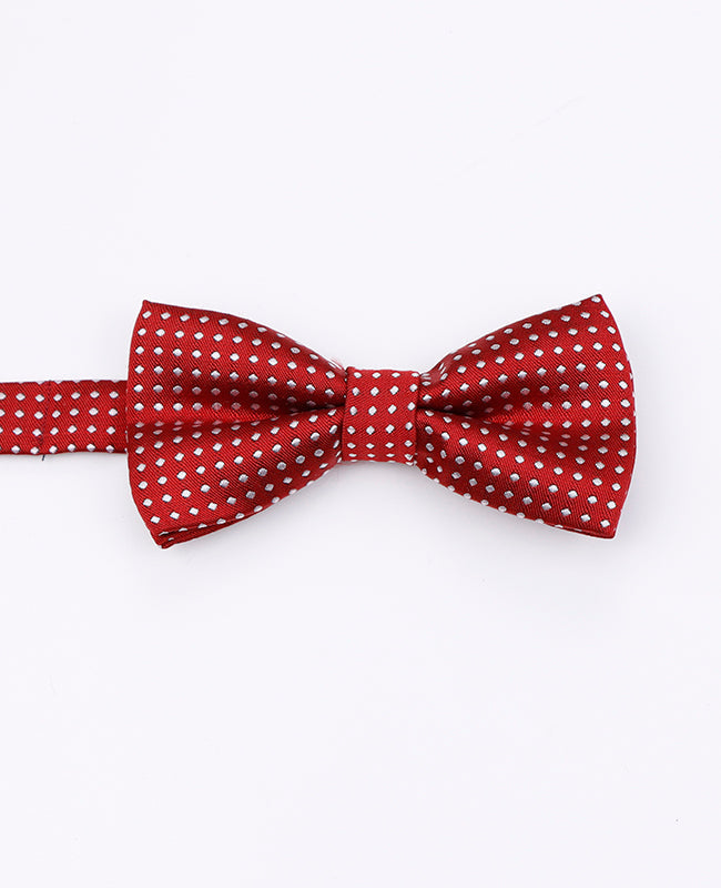 Noeud Papillon Rouge n°2 à Pois Enfant en Polyester | Louis - Unipap's