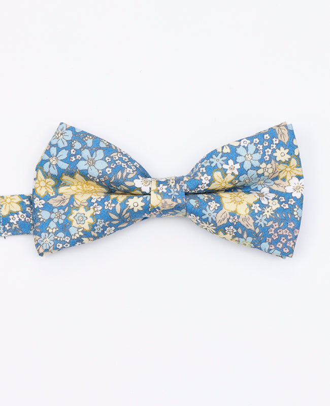Noeud Papillon Liberty Bleu n°2 Homme en Coton | Gaspard - Unipap's