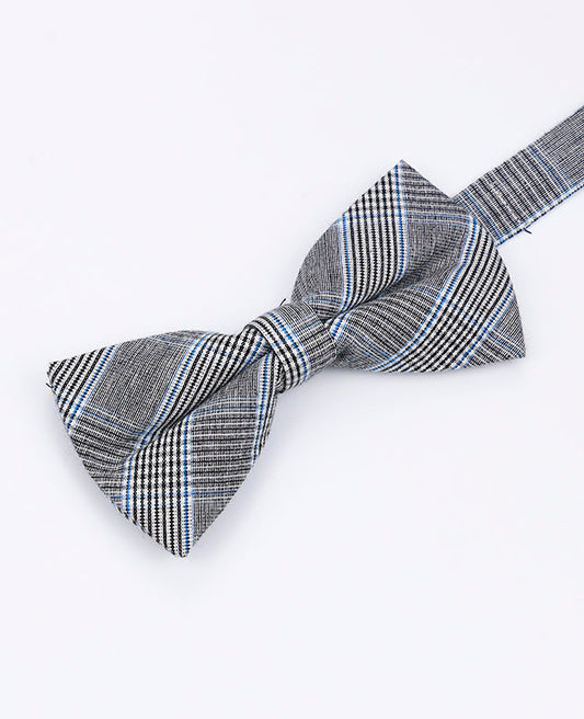 Noeud Papillon Tartan Gris n°1 Homme en Coton | Marcel - Unipap's