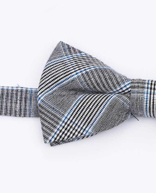 Noeud Papillon Tartan Gris n°1 Homme en Coton | Marcel - Unipap's