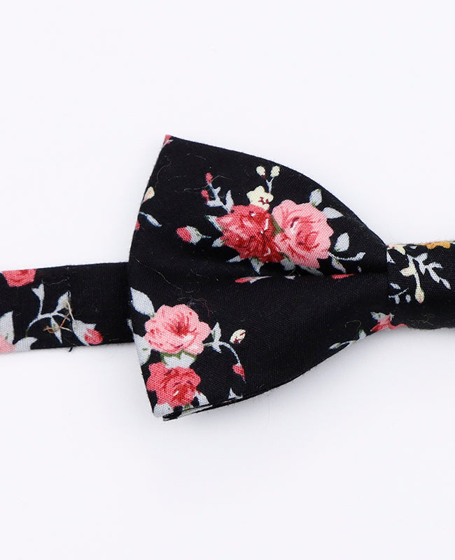 Noeud Papillon Liberty Noir n°1 Homme en Coton | Charles - Unipap's